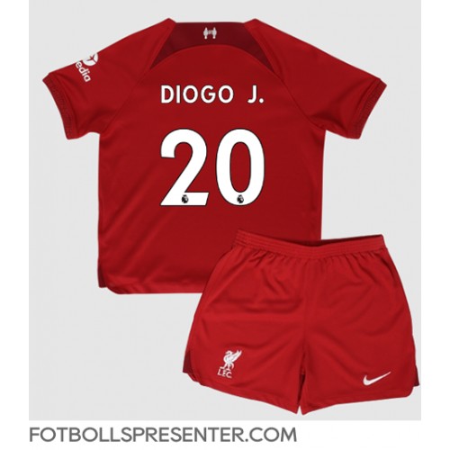 Liverpool Diogo Jota #20 Hemmatröja Barn 2022-23 Kortärmad (+ korta byxor)